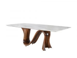 Rozel Khayu Jazz White Marble Dining Table Top