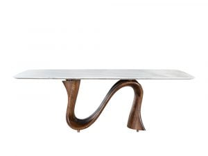 Rozel Khayu Jazz White Marble Dining Table Top