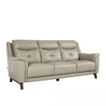 Rozel Lifestyle Latex Seat Grey Leather Sofa Living room