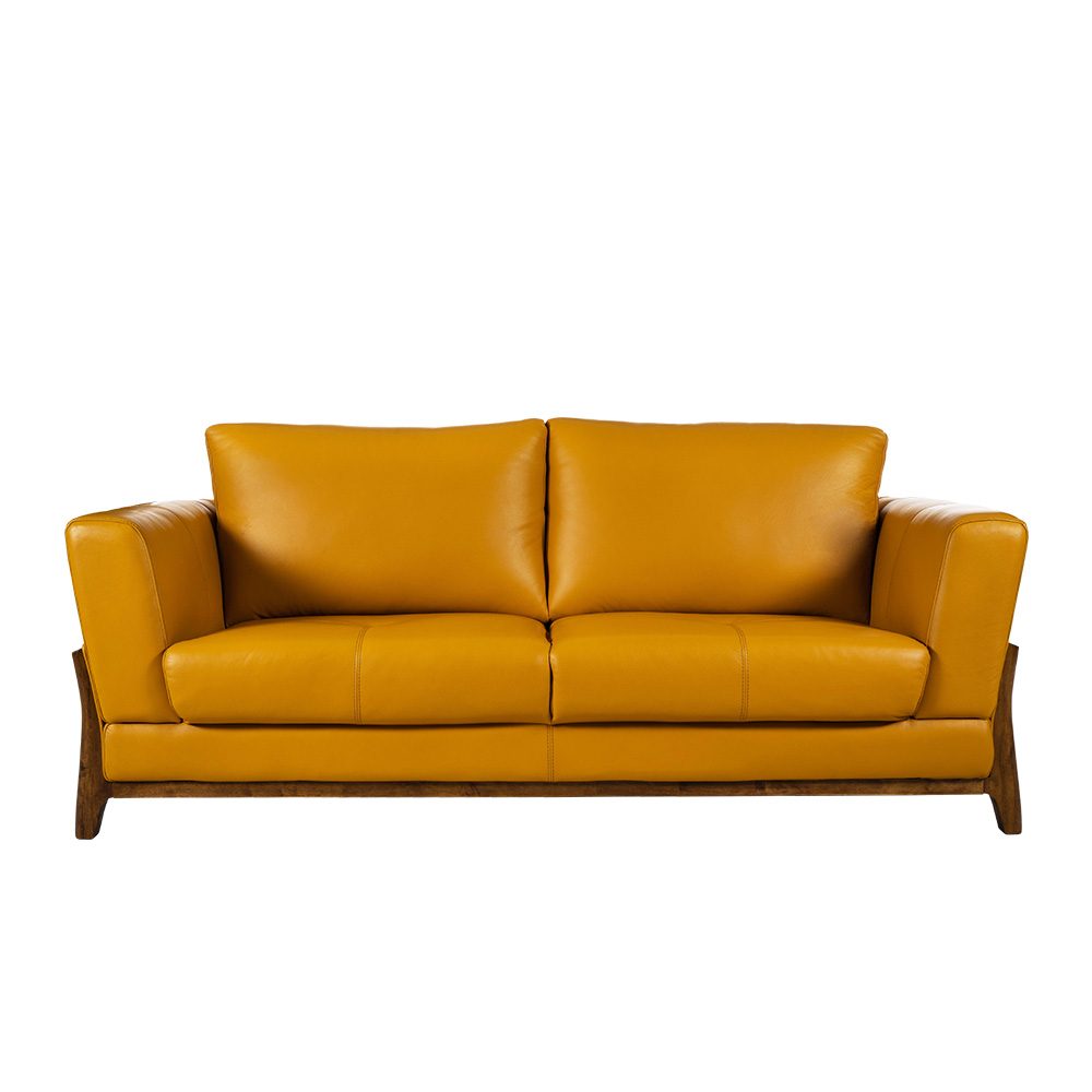 Rozel Signature Mustard Leather Sofa Living room