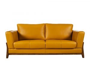 Rozel Signature Mustard Leather Sofa Living room