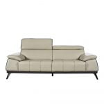 Rozel Signature Off-white Leather Sofa Living Room