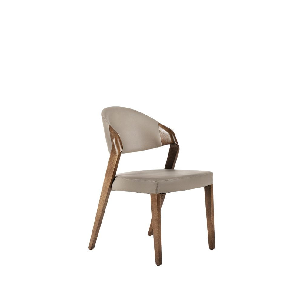 Rozel Khayu Smoke Grey PVC Dining Chair