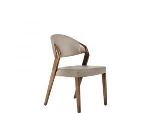 Rozel Khayu Smoke Grey PVC Dining Chair