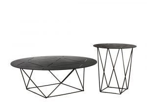 Rozel Premium Pairings Round Centre Dark Copper Iron Table Top Living Room