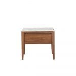 Rozel Premium Pairings White Marble Side Table Top Living Room