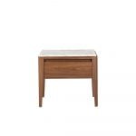 Rozel Premium Pairings White Marble Side Table Top Living Room