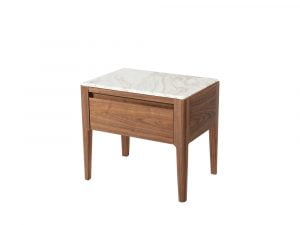 Rozel Premium Pairings White Marble Side Table Top Living Room