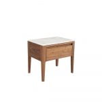 Rozel Premium Pairings White Marble Side Table Top Living Room