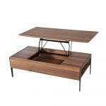 Rozel Premium Pairings Centre Walnut Brown Table Top Living Room