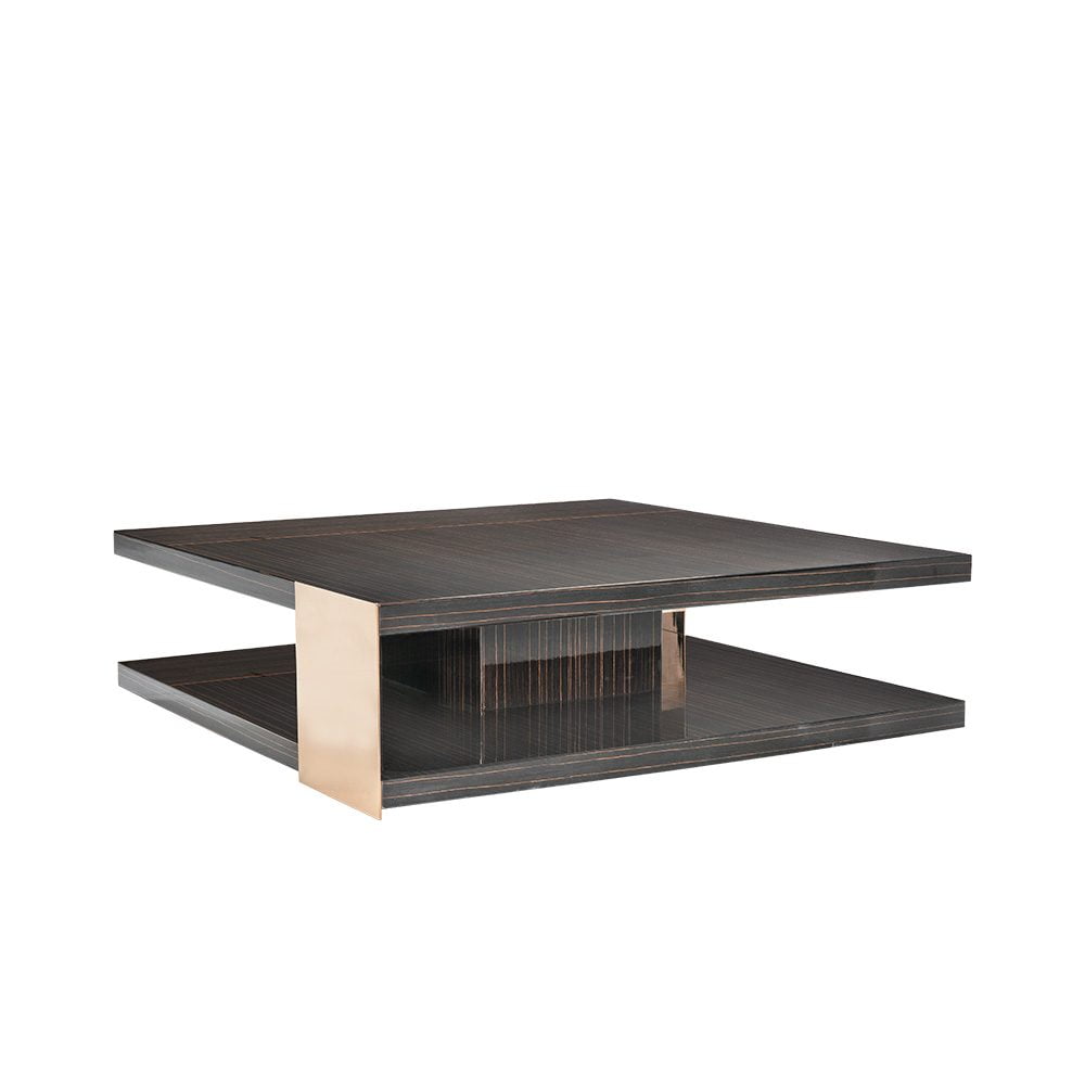 Rozel Premium Pairings Centre Lurex Ebony Brown Table Top Living Room