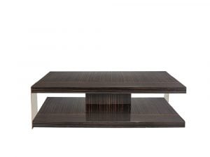 Rozel Premium Pairings Centre Lurex Ebony Brown Table Top Living Room
