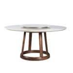 Rozel Khayu Jazz White Marble Dining Table Top
